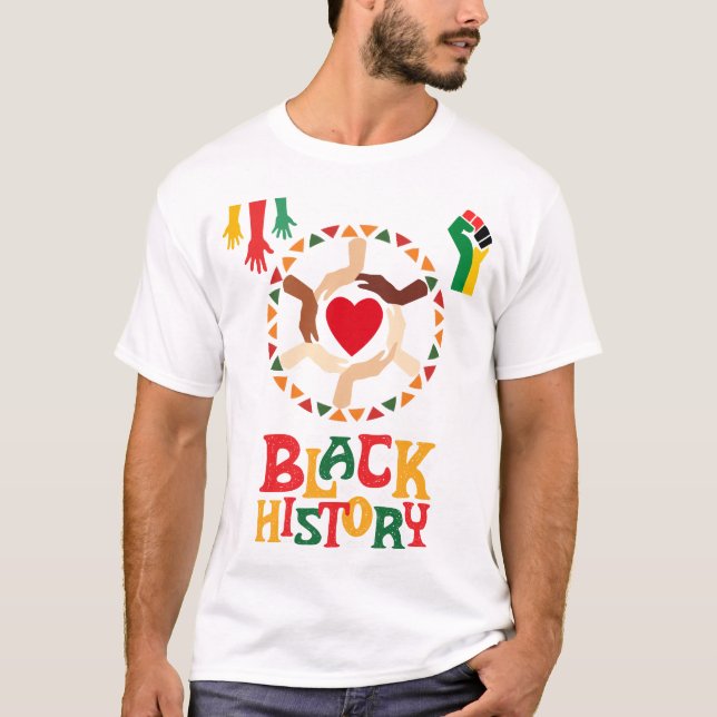 t-shirt du mois de l'histoire noire (Devant)
