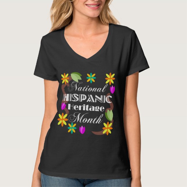 T-shirt du Mois du patrimoine hispanique national (Devant)
