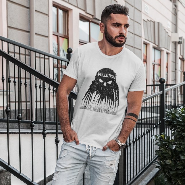 T-shirt du monstre nuage de pollution (Créateur téléchargé)