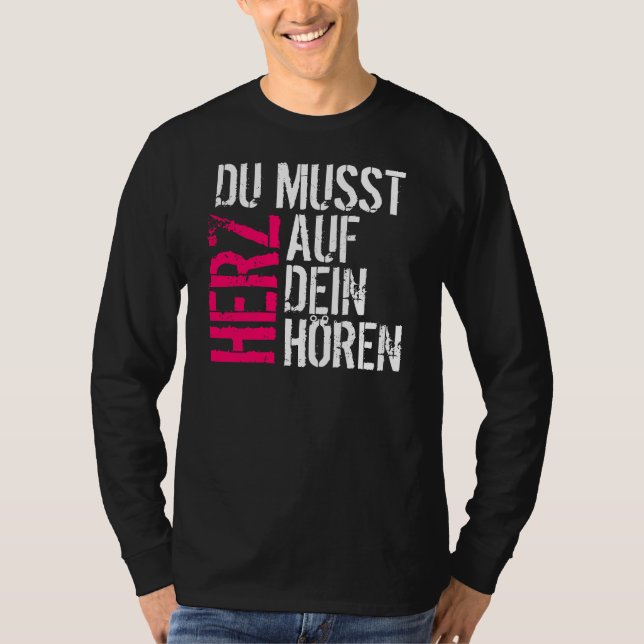 T-shirt Du Musst Herz (Devant)
