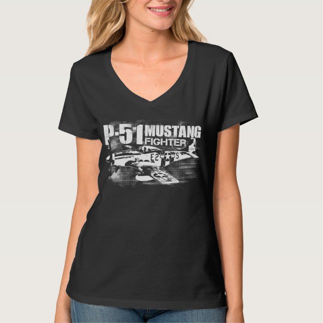 T-shirt du mustang P-51 (Devant)