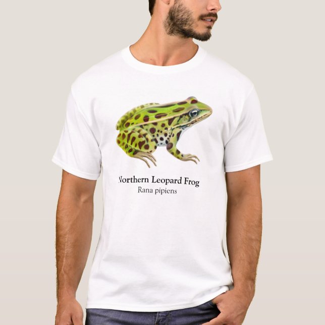 T-shirt du nord de grenouille de léopard (Devant)