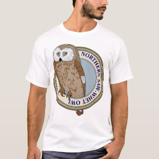 T-shirt Du nord Scie-Affûtez le Hibou-m