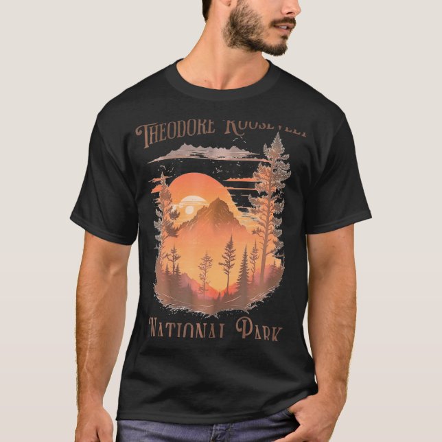 T-shirt du parc national Theodore Roosevelt (Devant)