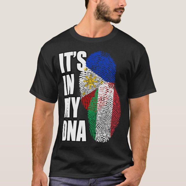 T-Shirt Du Patrimoine Du Drapeau Italien Et Philip (Devant)