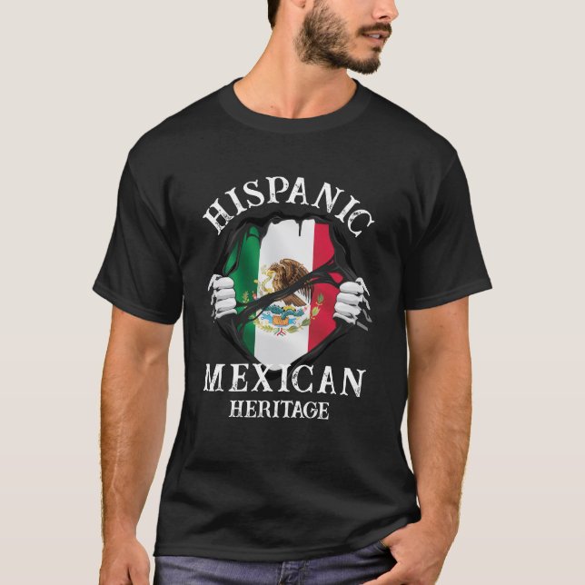 T-shirt du patrimoine hispanique mexicain (Devant)