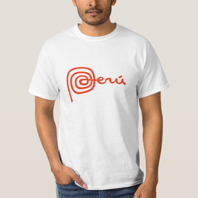 T-shirt du Pérou de logo (Devant)