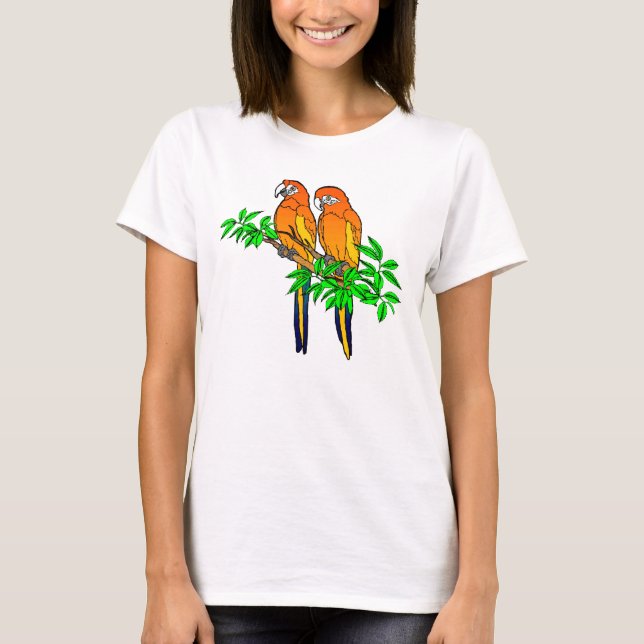 T-shirt du perroquet des femmes (Devant)