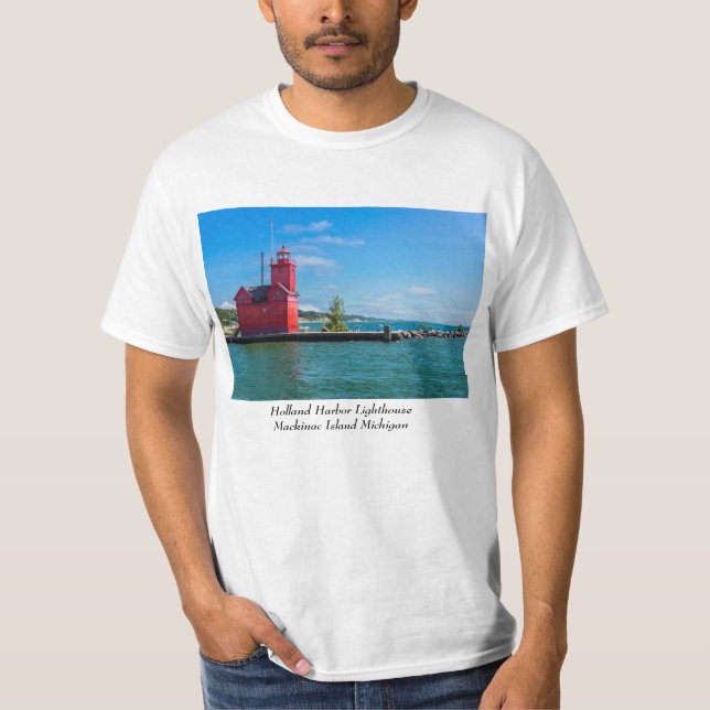 T-Shirt du phare de Holland Harbour (Devant)