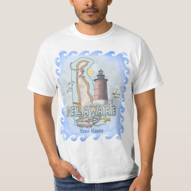 T-shirt du phare du Delaware (Devant)