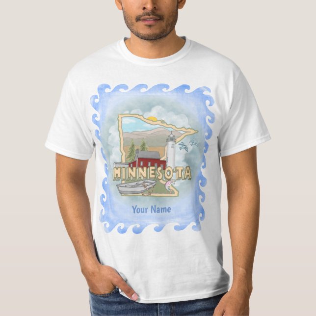 T-shirt du phare du Minnesota (Devant)