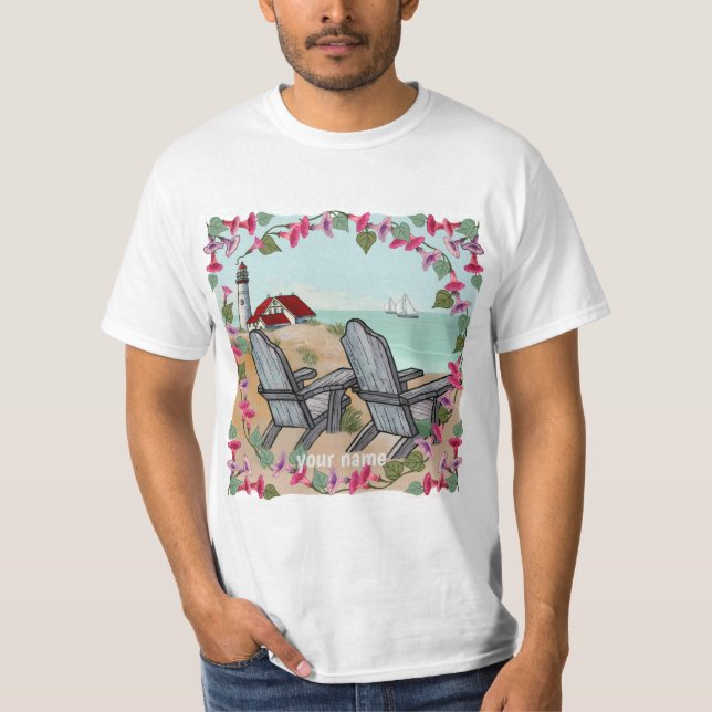 T-shirt du phare Floral Noon (Devant)