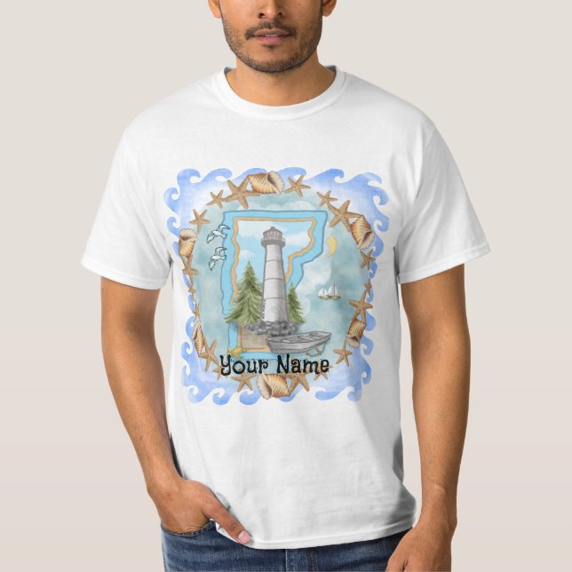 T-shirt du phare Vermont Shells (Devant)