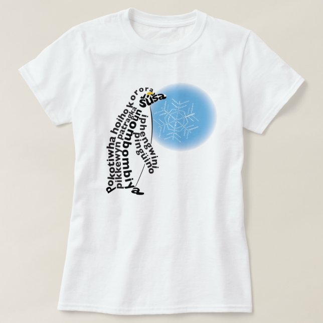 T-shirt du pingouin mondial (Design devant)