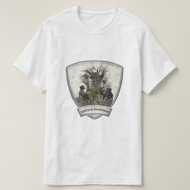 T-Shirt du Pointer à poil dur allemand (Design devant)