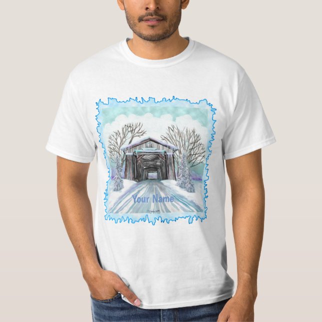 T-shirt du pont couvert d'hiver (Devant)
