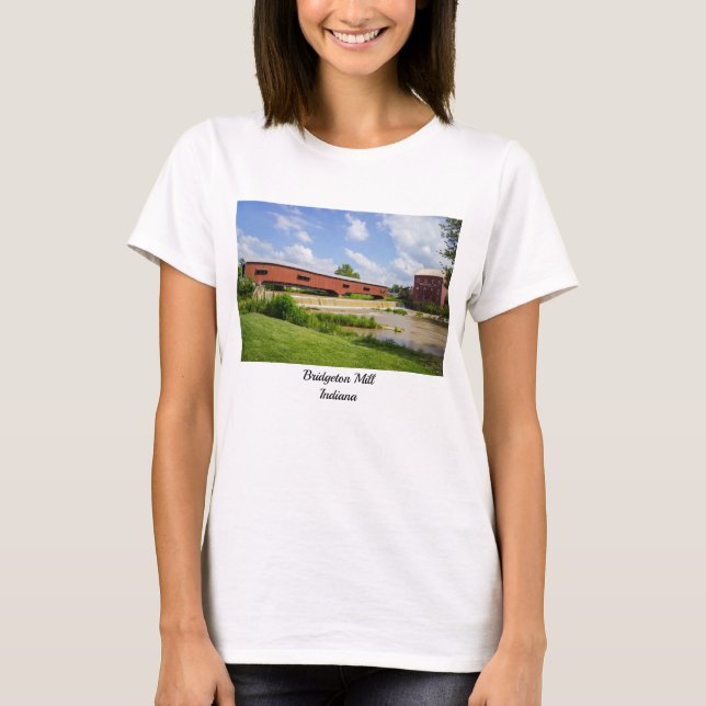 T-shirt du pont et du moulin de Bridgeton (Devant)