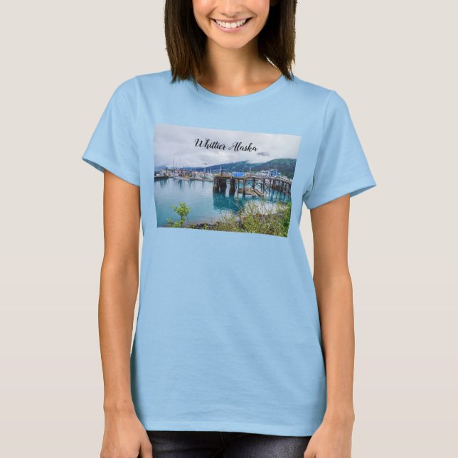 T-shirt du port de Whittier Alaska (Devant)