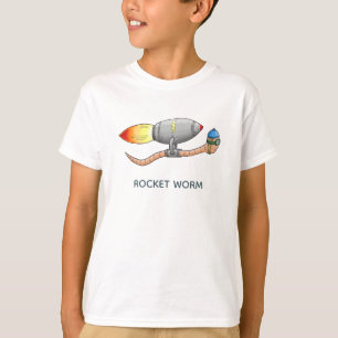 T-Shirt du premier vol en jetpack du ver de terre