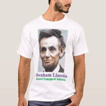 T-shirt du président Abraham Lincoln en 1865