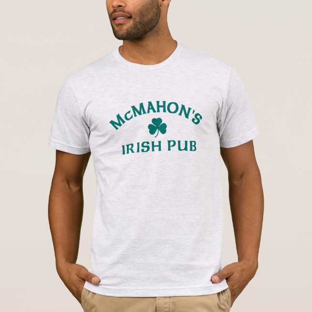 T-Shirt du Pub Irlandais McMahon's (Devant)