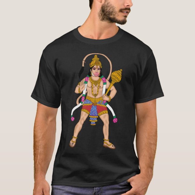 T-Shirt du Seigneur Hanuman (Devant)
