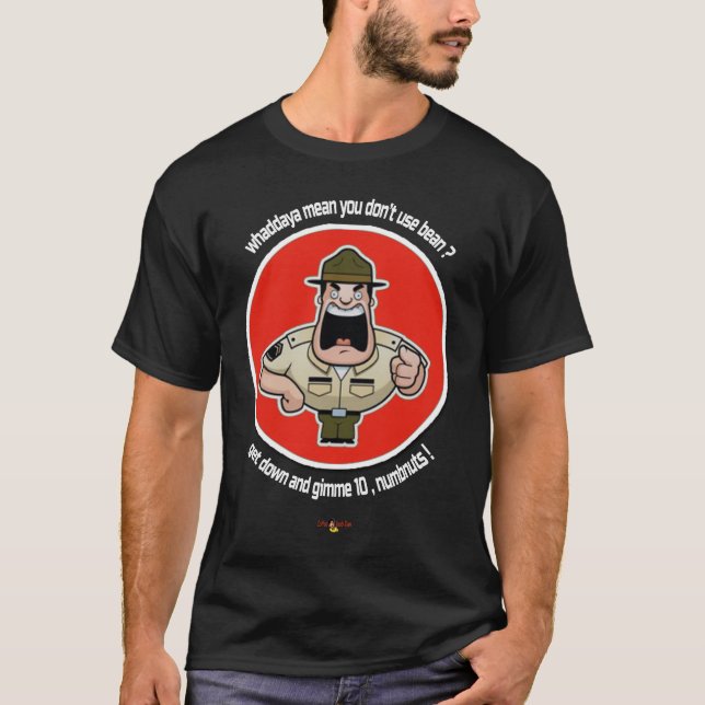 T-shirt du sergent Coffee Lover (Devant)