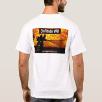 T-shirt du service de pompiers volontaires de Clif