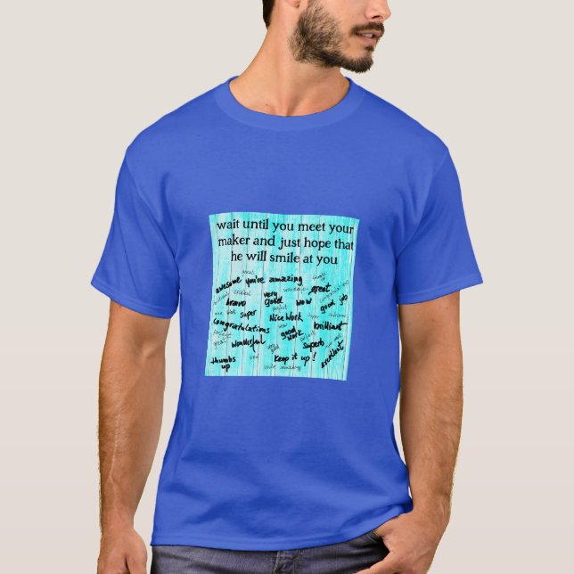 T-shirt du sourire de Dieu (noir) (Devant)