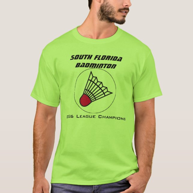 T-shirt du sud de badminton de la Floride (Devant)