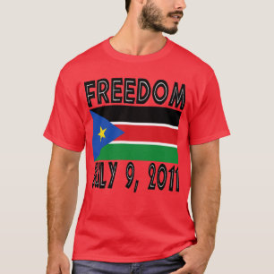 T-shirt du sud de drapeau de liberté du Soudan