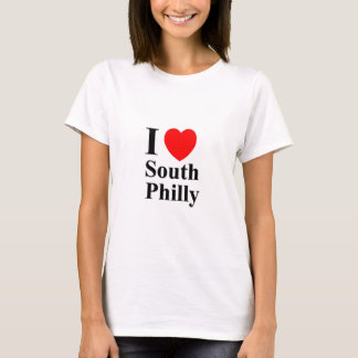 T-SHIRT du sud de Philly d'amour d'I des femmes
