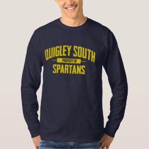 T-shirt du sud de Quigley Spartans (longue