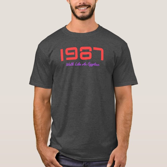 T-Shirt du Titre de Chanson de 1987 (Devant)