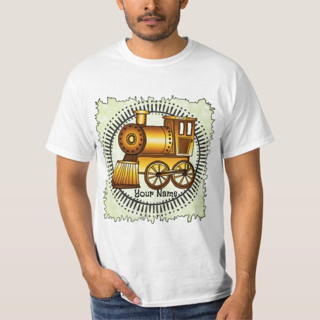 T-shirt du train orange (Devant)