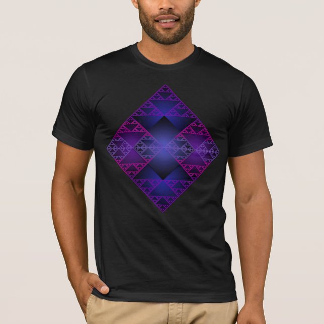 T-shirt du triangle Sierpinski (Devant)