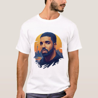 T-Shirt du ventilateur à col rond blanc - Chanson 