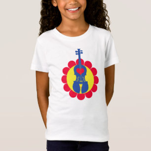 T-shirt du violon de la fille