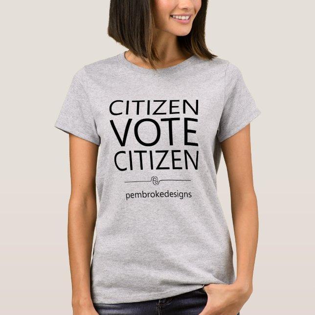 T-shirt du vote citoyen (Devant)