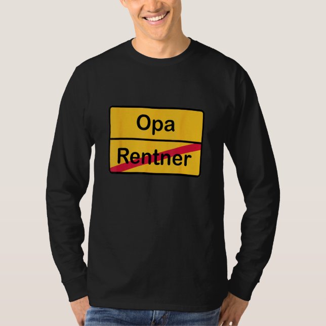 T-shirt Du wirst Opa   Place Sign Renter  Grandpa (Devant)