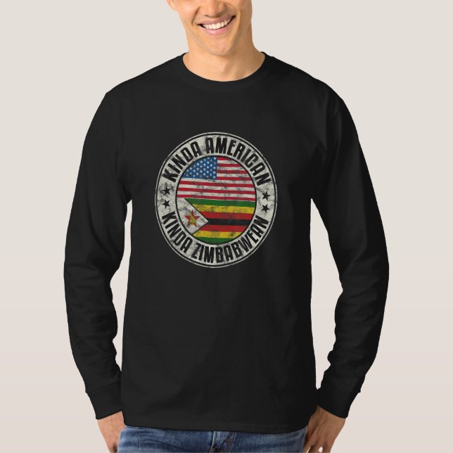 T-shirt Dual Citizenship American Zimbabwean Zimbabwe Usa  (Devant)