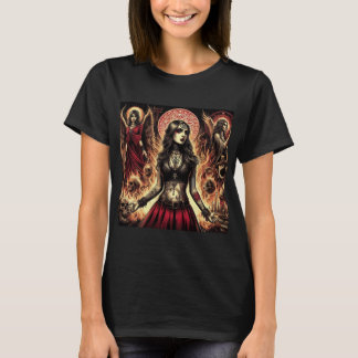 T-shirt Dualidad Gótica: Poder y Oscuridad