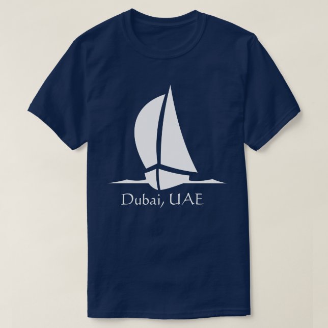 T-shirt Dubaï, Émirats arabes unis - Bateau (Design devant)