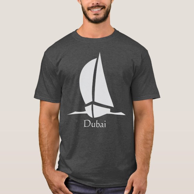 T-shirt Dubaï, Émirats arabes unis - Bateau (Devant)