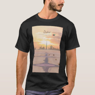 T-shirt Dubaï, Émirats arabes unis - Burj Khalifa désert s