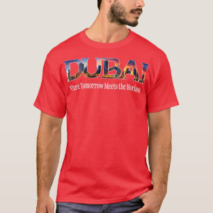 T-shirt Dubai Souvenir Skyline Émirats arabes unis Voyage