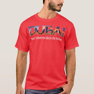 T-shirt Dubai Souvenir Skyline Émirats arabes unis Voyage