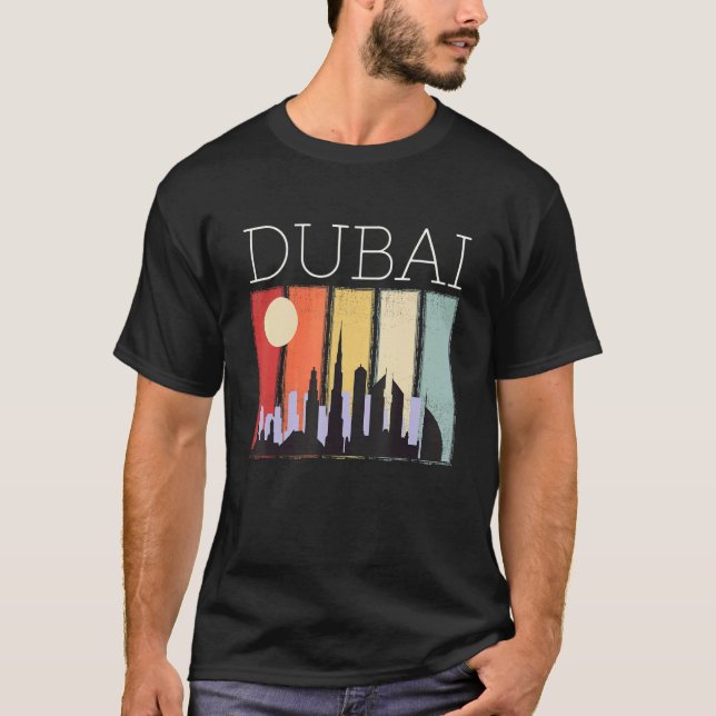 T-shirt Dubai Sunrise Burj Khalifa Émirats arabes unis (Devant)