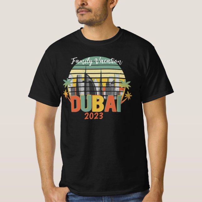 T-shirt Dubai Travel Tourist Vacances Groupe Correspondant (Devant)
