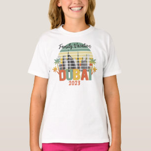T-shirt Dubai Travel Tourist Vacances Groupe Correspondant